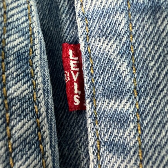 Levi's Jeans Women's 27x27* Big E 501 Skinny Light Blue Faded Denim Tag 26x28 - Picture 10 of 16